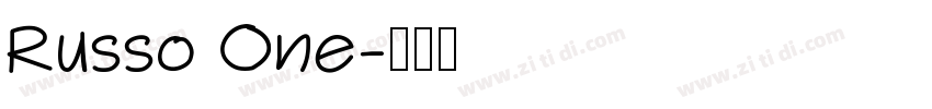Russo One字体转换